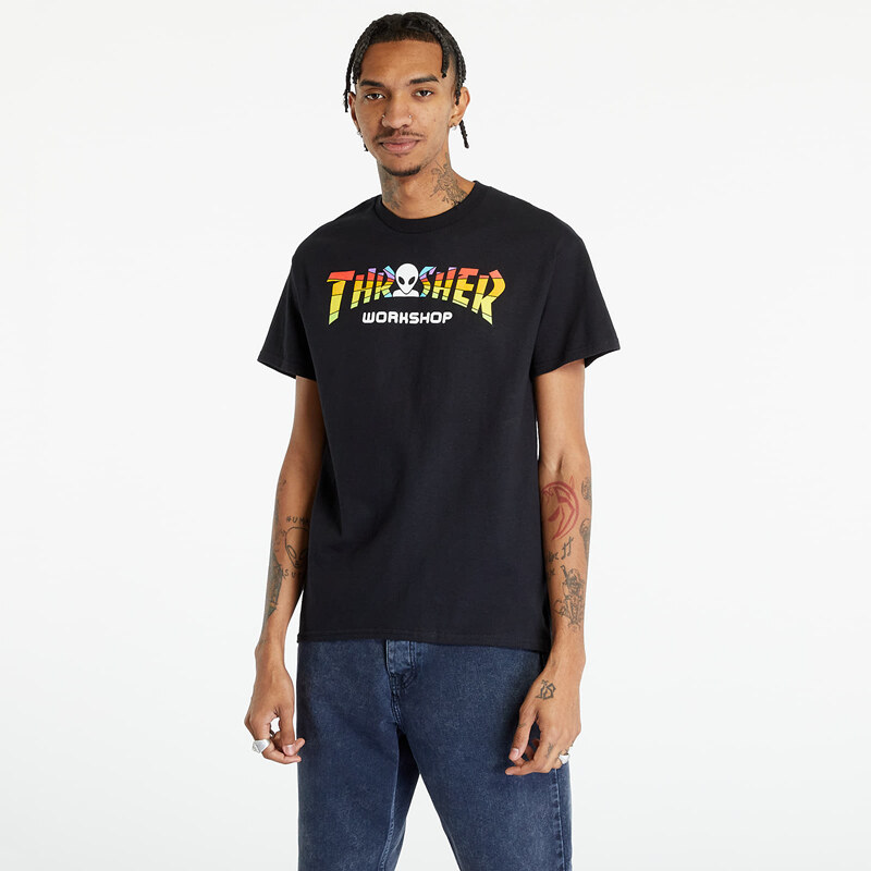 Pánske tričko Thrasher x AWS Spectrum T-shirt Black