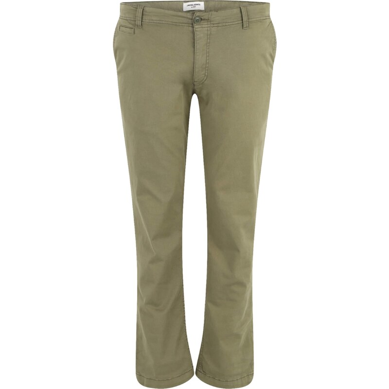 Jack & Jones Plus Nohavice Ace Harlow olivová 44237794