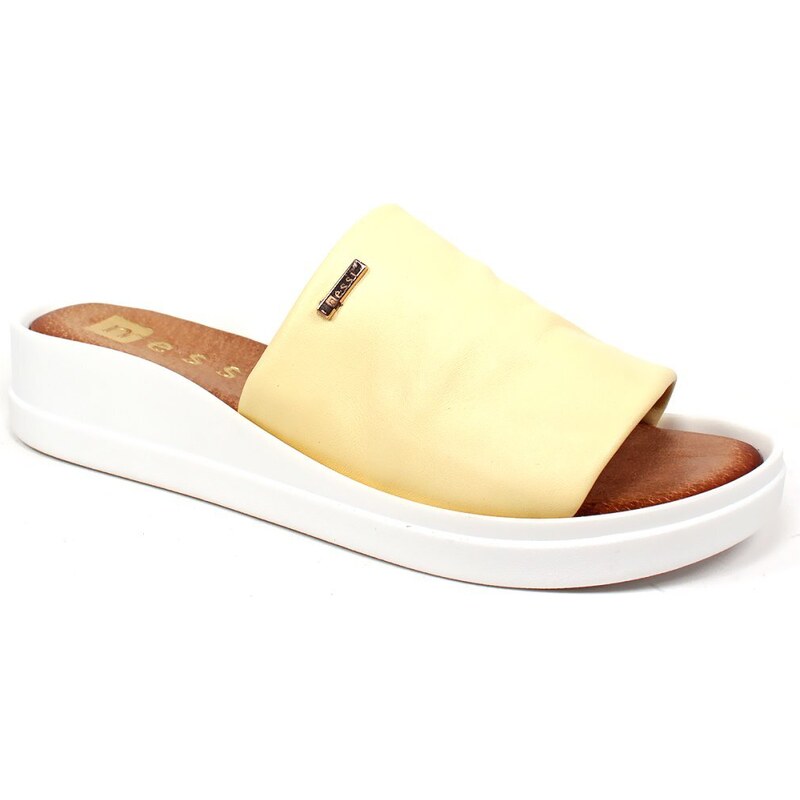 GLS Komfortné kožené šľapky 49373309