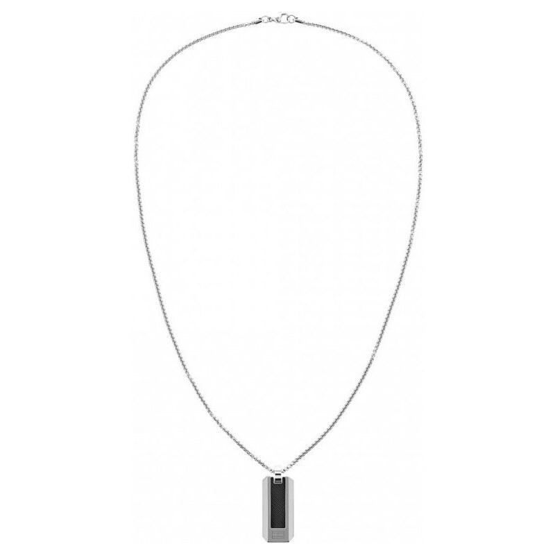 Tommy Hilfiger Elegantný oceľový náhrdelník s vojenskou známkou 66579216