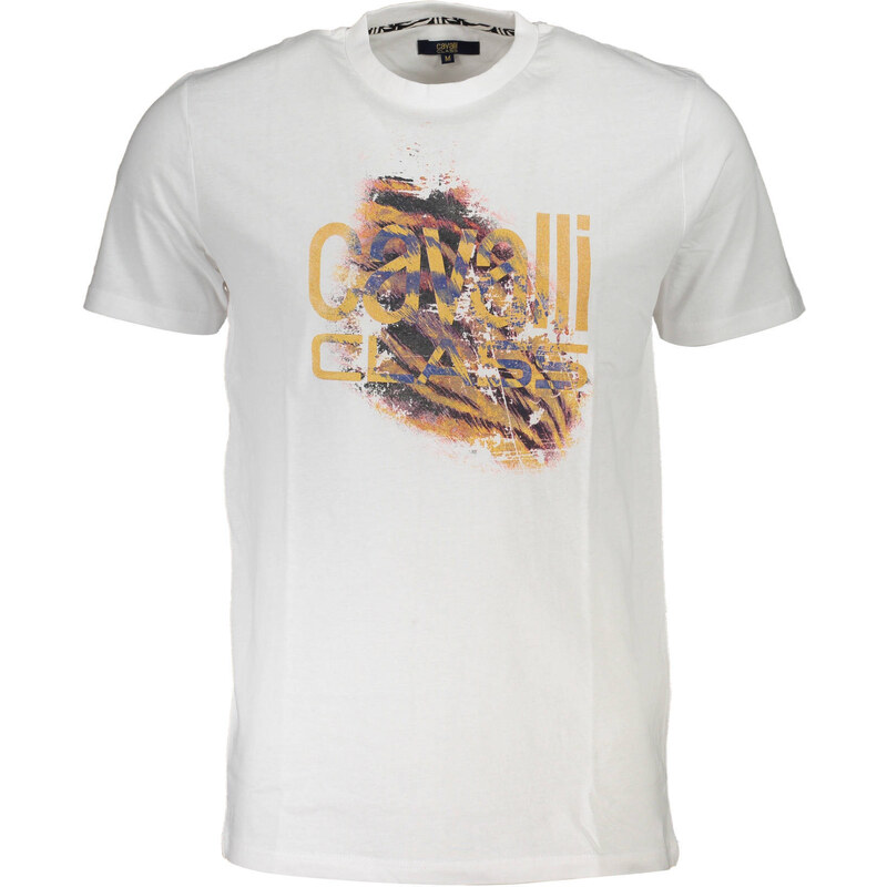 Biele tričko Cavalli Class s krátkym rukávom 64711094