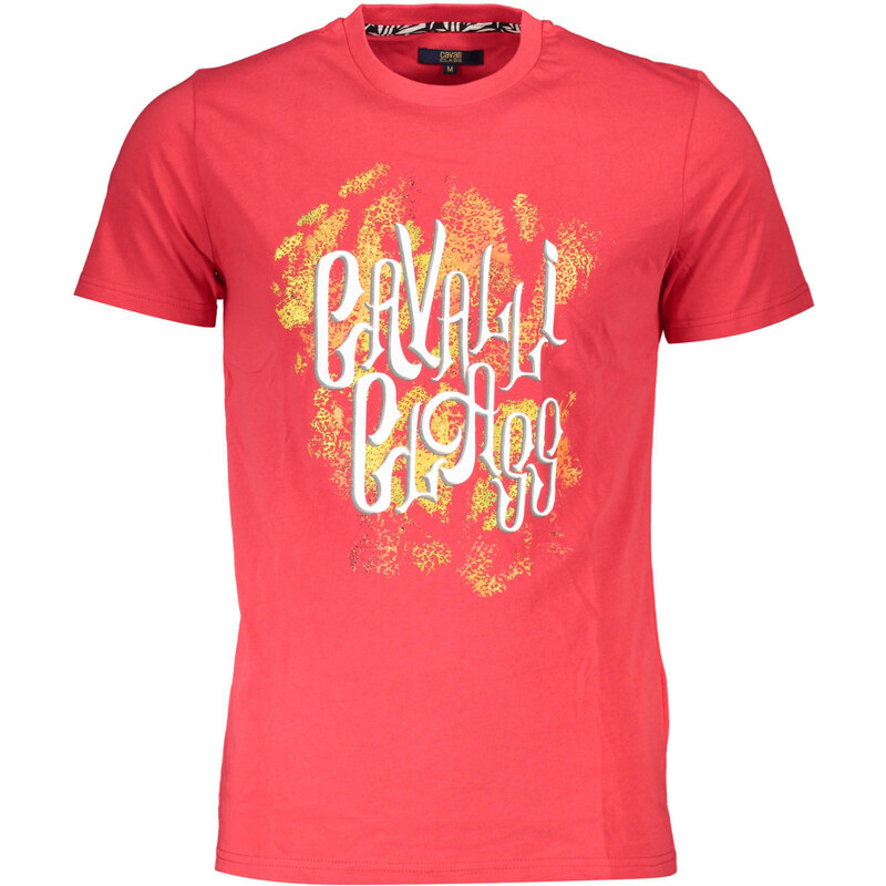 Červené tričko Cavalli Class s krátkym rukávom 64704101