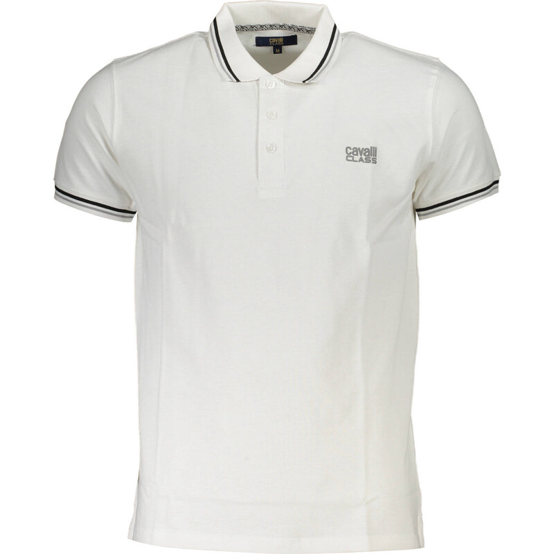 Biele pánske polo tričko Cavalli Class 64708425