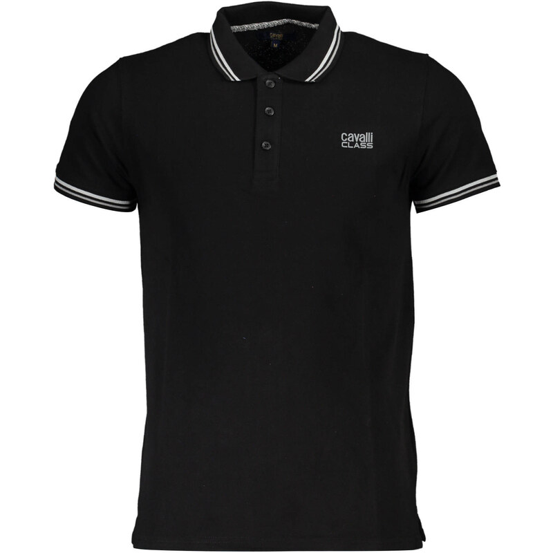 Čierne pánske polo tričko Cavalli Class 64707270