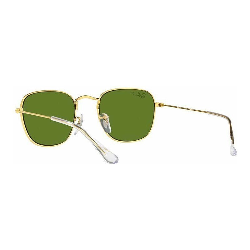 Detské slnečné okuliare Ray-Ban Frank Kids zelená farba, 0RJ9557S-Polarized