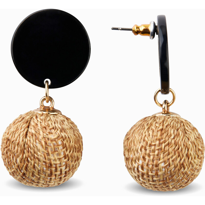 bonprix Náušnice, farba čierna 44732352