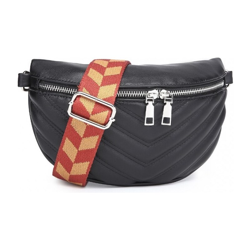 KONO Ladvinka - Miss Lulu s nastaviteľným popruhom, čierna 48629967