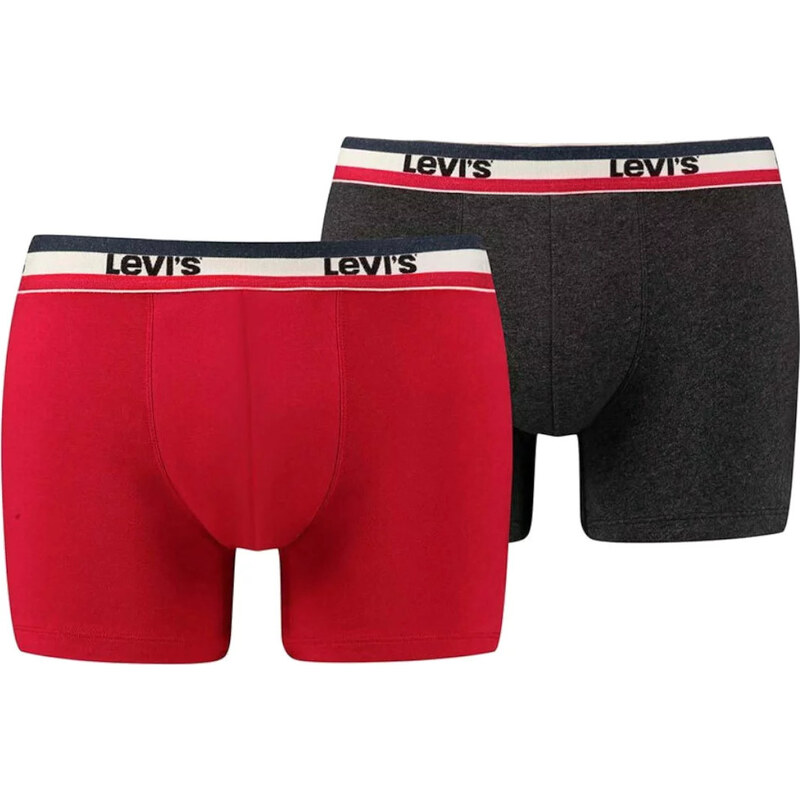 Červeno-sivá sada boxeriek Levis Boxer 2 Pairs Briefs 37149-0205 32087142