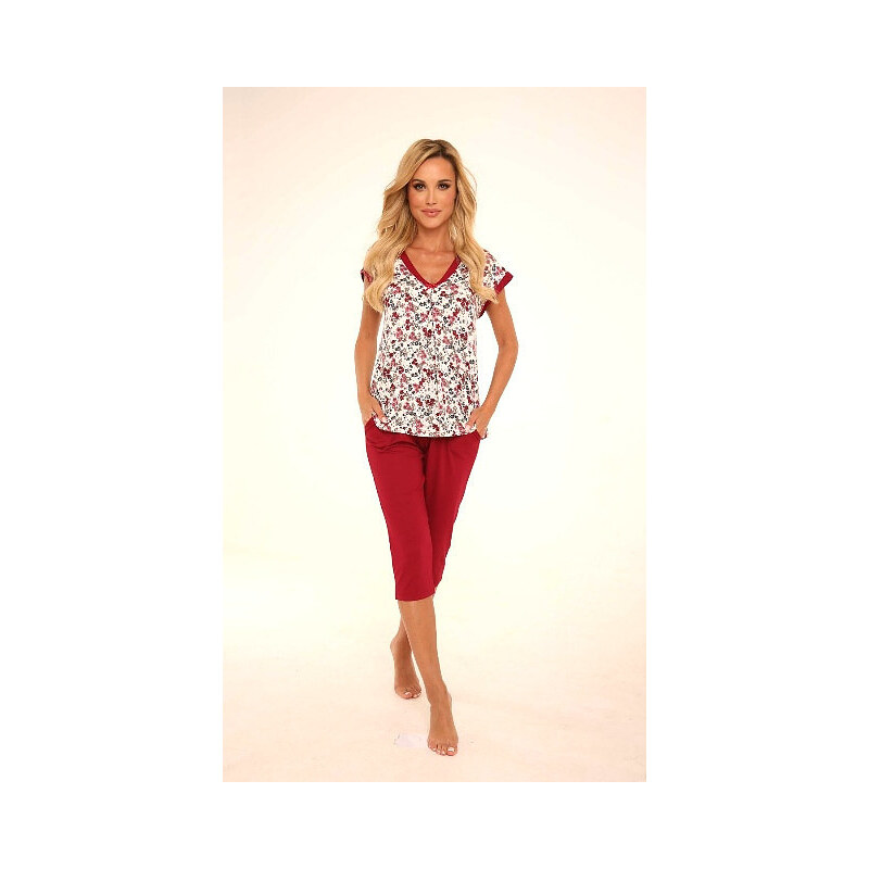 Dámské pyžamo model 12212973 Mia kr/r 3XL - De Lafense 69612709