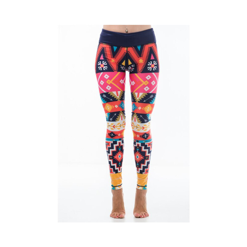 Dámske fitness legíny Six Deuce Aztec - multicolor - Litex 35658277