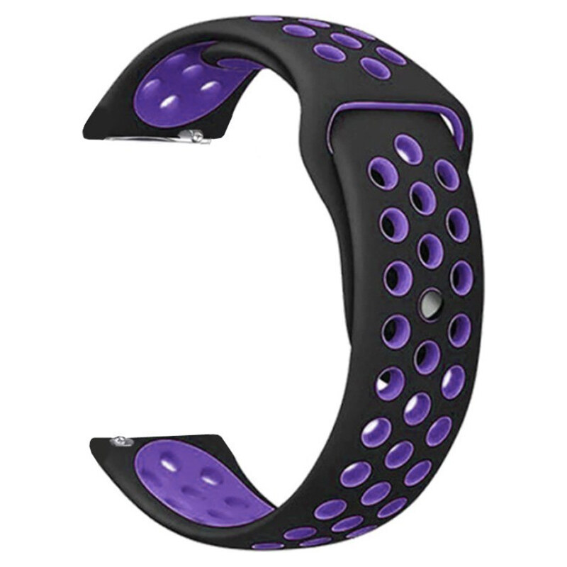 Madvell Športový silikónový remienok čierna s tmavo fialovou 20mm 44954729