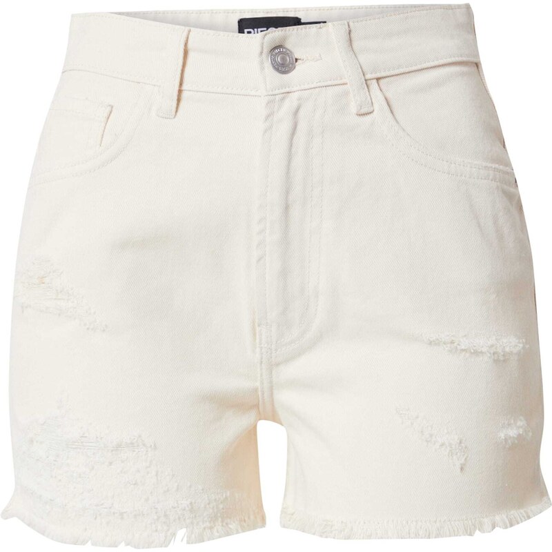 PIECES Džínsy Kavay šedobiela 41261735