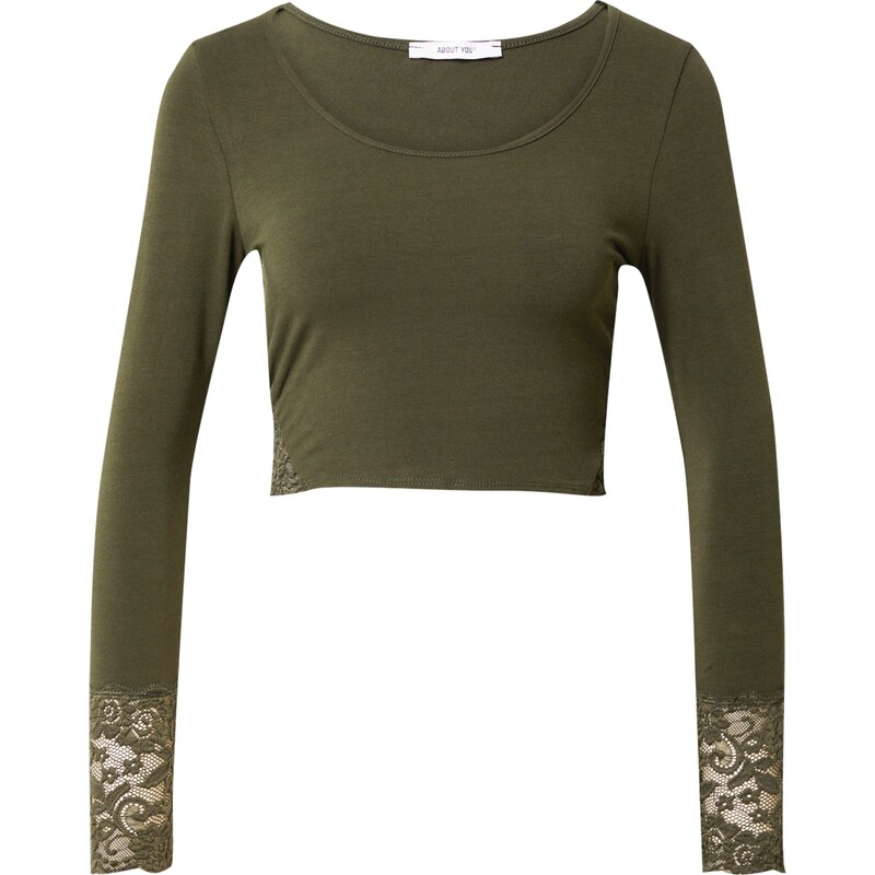 ABOUT YOU Tričko Tamina kaki 37650578