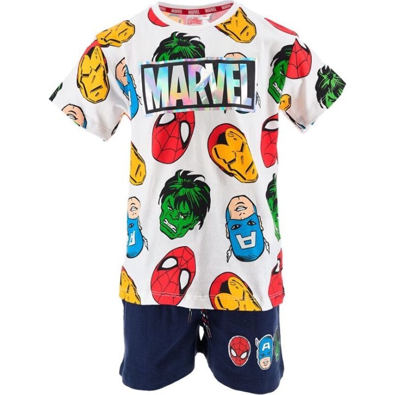 Bielo-modrá súprava s potlačou Marvel Avengers 44430943