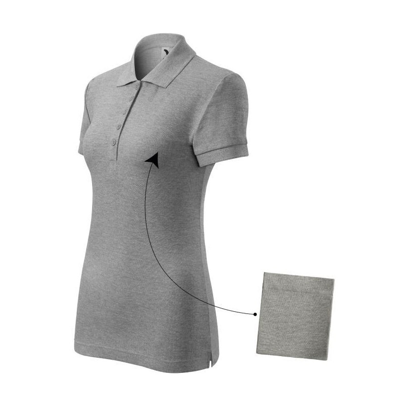 Polokošeľa Malfini Cotton W MLI-21312 tmavo šedá melanž 44507442