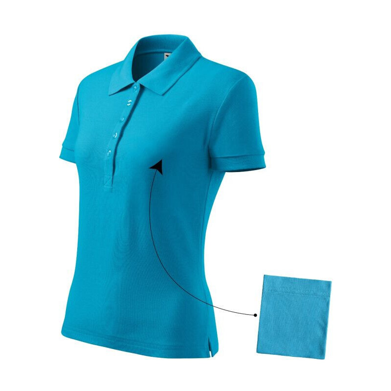 Polokošeľa Malfini Cotton W MLI-21344 tyrkysová 44507446