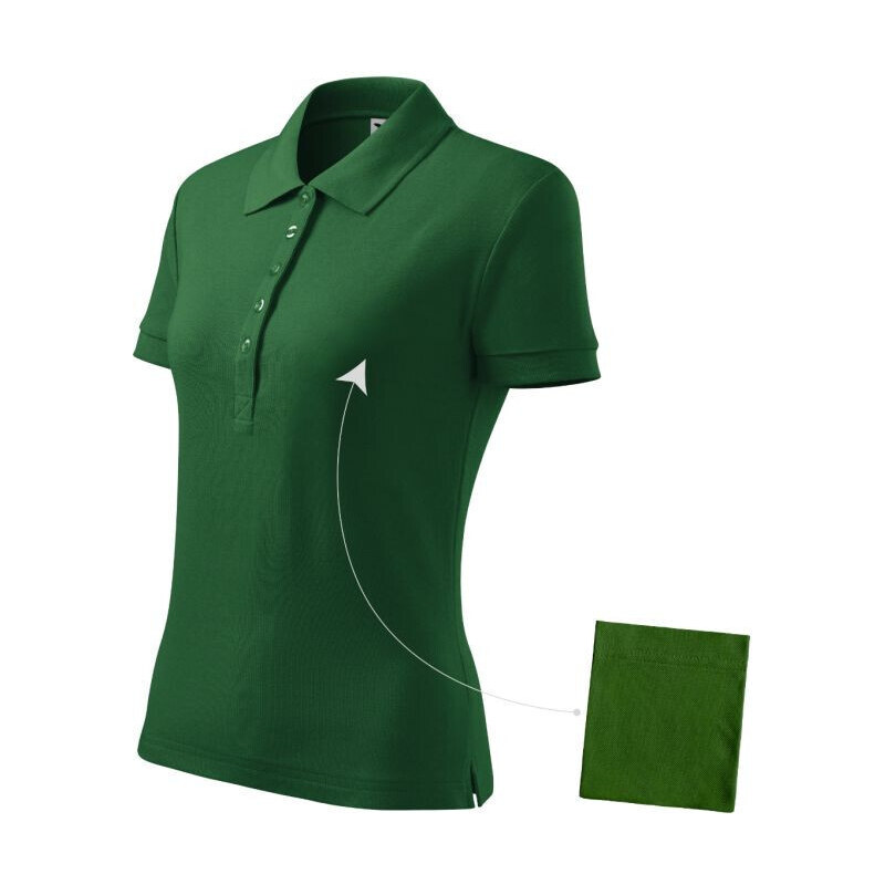 Polokošeľa Malfini Cotton W MLI-21306 fľaškovo zelená 44507440