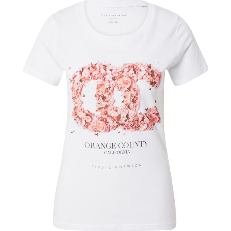 EINSTEIN & NEWTON Tričko Orange County oranžová / biela 13976070