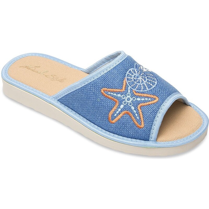 Dámske papuče Natural Style NS052 modré 66220143