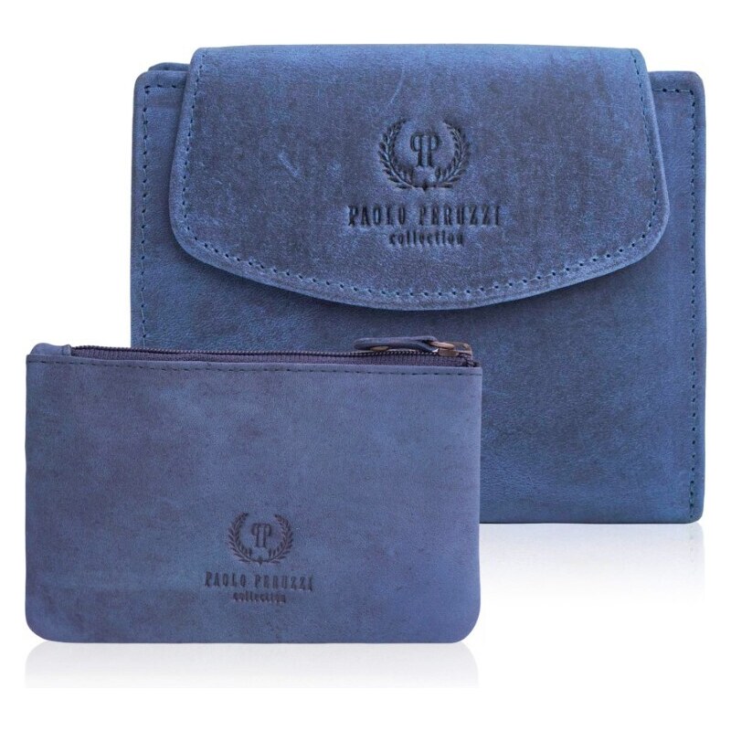 Paolo Peruzzi Darčeková sada - Dámska kožená peňaženka a puzdro na 44442058