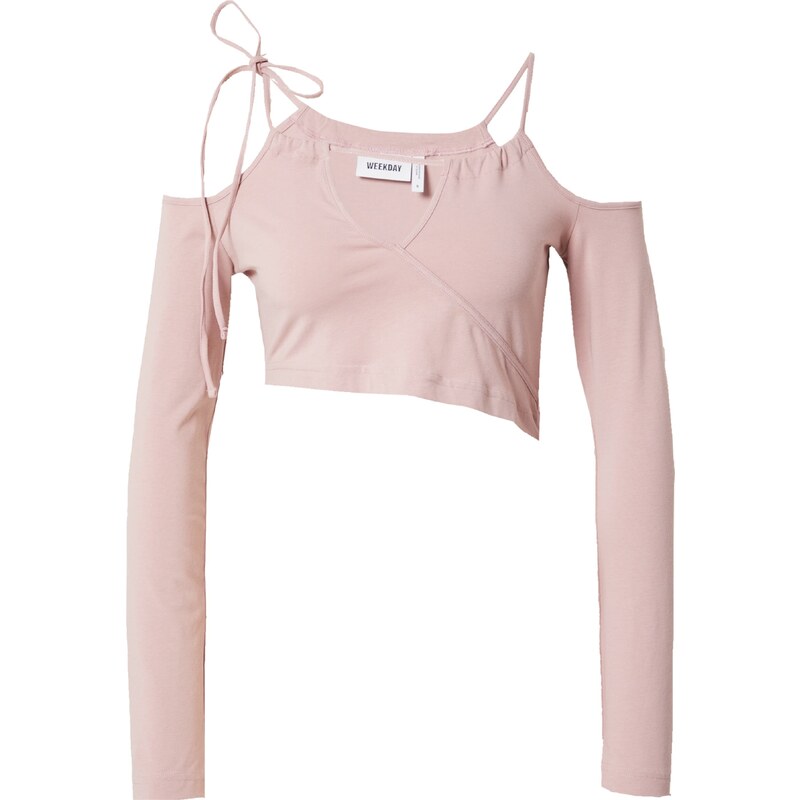 WEEKDAY Tričko Zenia pastelovo ružová 54250036