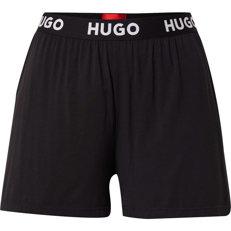 HUGO Pyžamové nohavice Unite čierna / biela 44446545