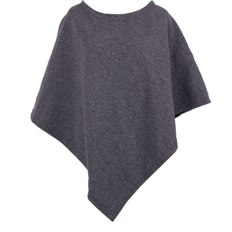 Vlnka Vlnené pončo tmavo sivá veľkosti oblečenia Uni 54098917