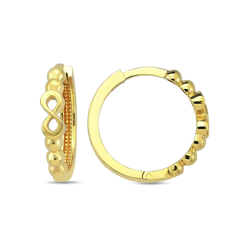 Lillian Vassago Zlaté krúžkové náušnice, nekonečno 1,5 cm LLV98-GER059 61672764