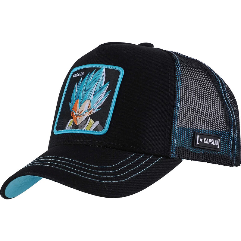 BASIC Čierna pánska šiltovka Capslab Freegun Dragon Ball Z Vegeta Cap 57808660