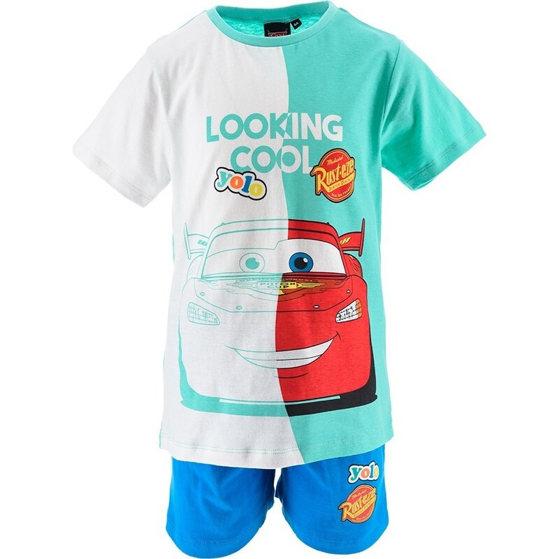 Bielo-modrý Chlapčenský letný set Disney Cars 44461375