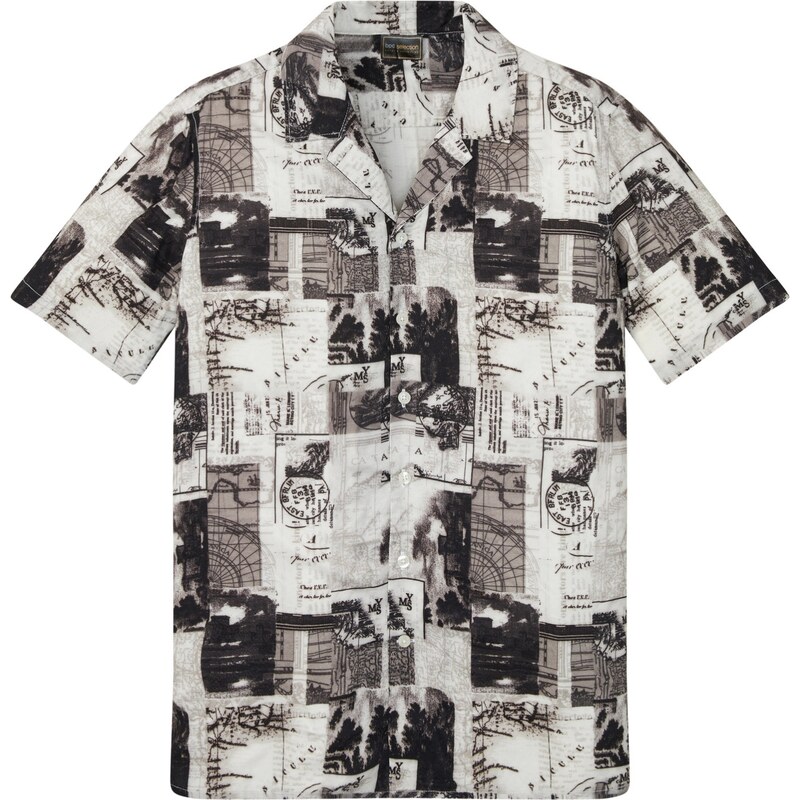 bonprix Košeľa s krátkym rukávom z viskózy, farba biela 45021882