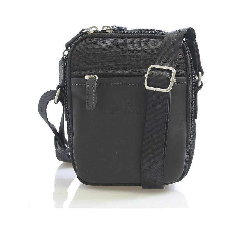 Čierna pánska taška cez plece Hexagona 291329 čierna 56863933