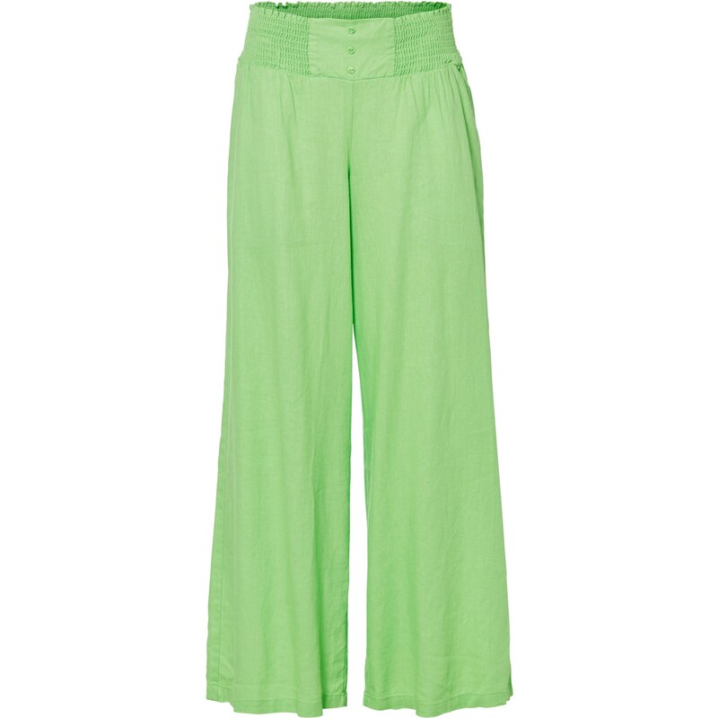bonprix Nohavice Marlene zo vzdušného pláteného mixu, farba zelená 65376582