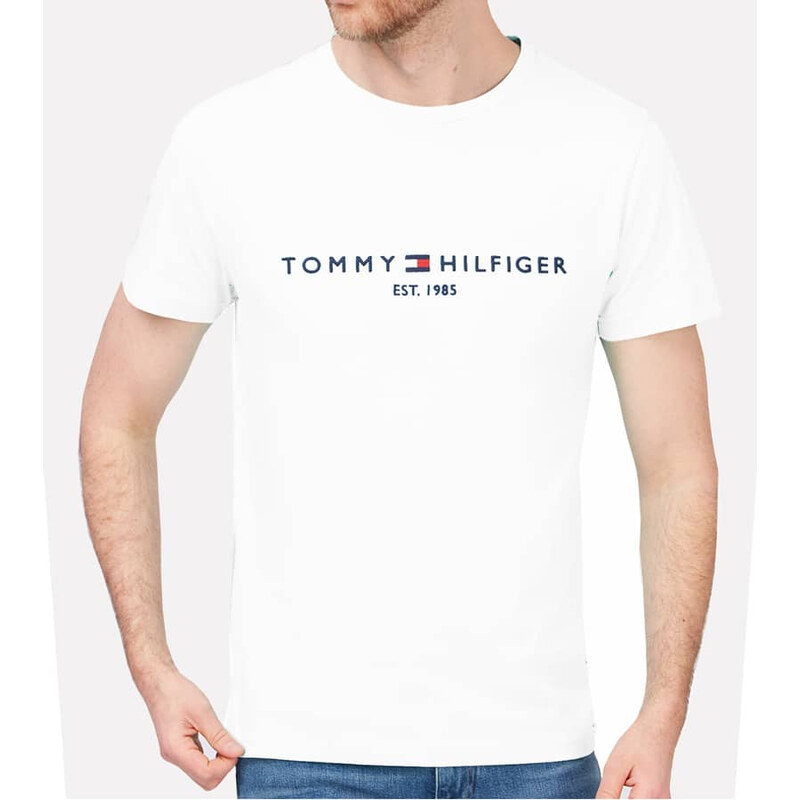 Pánské bílé triko Tommy Hilfiger 23116 44747577