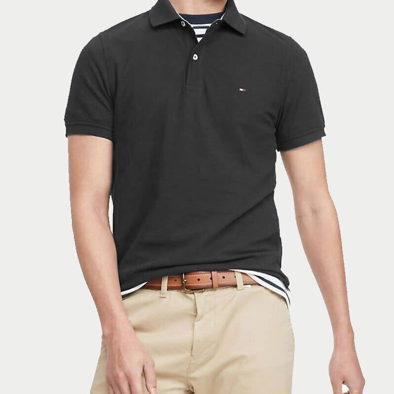 Pánské černé polo triko Tommy Hilfiger 32421 44747654