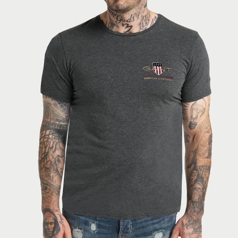 Pánské šedé triko Gant 33863 44747669