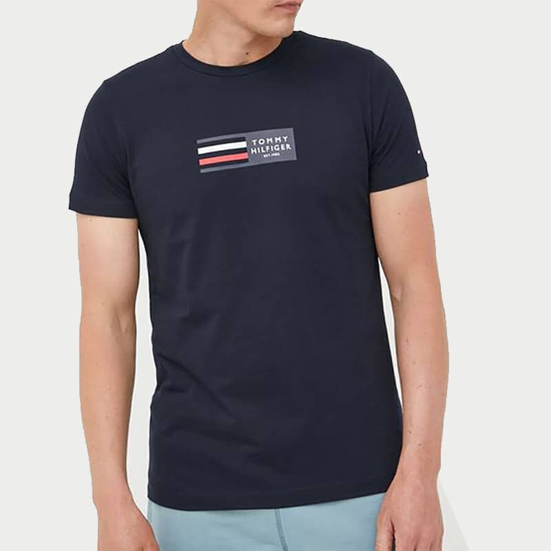 Pánské modré triko Tommy Hilfiger 47356 44747694