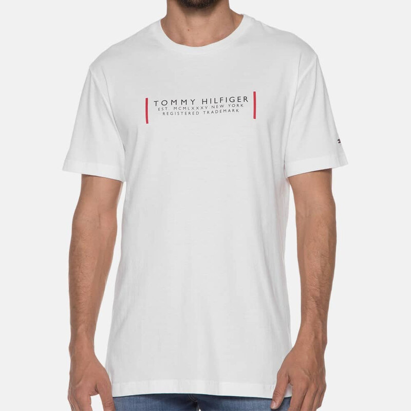 Pánské bílé triko Tommy Hilfiger 53725 44747719