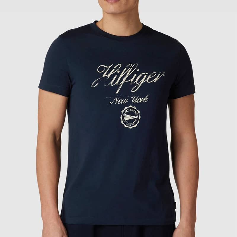 Pánské modré triko Tommy Hilfiger 53993 44747726