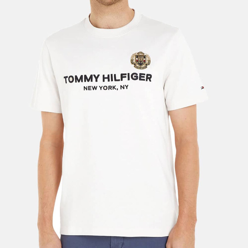 Pánské bílé triko Tommy Hilfiger 54152 44747735