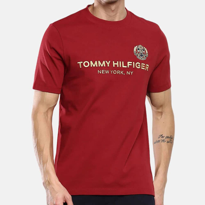 Pánské vínové triko Tommy Hilfiger 54153 44747736