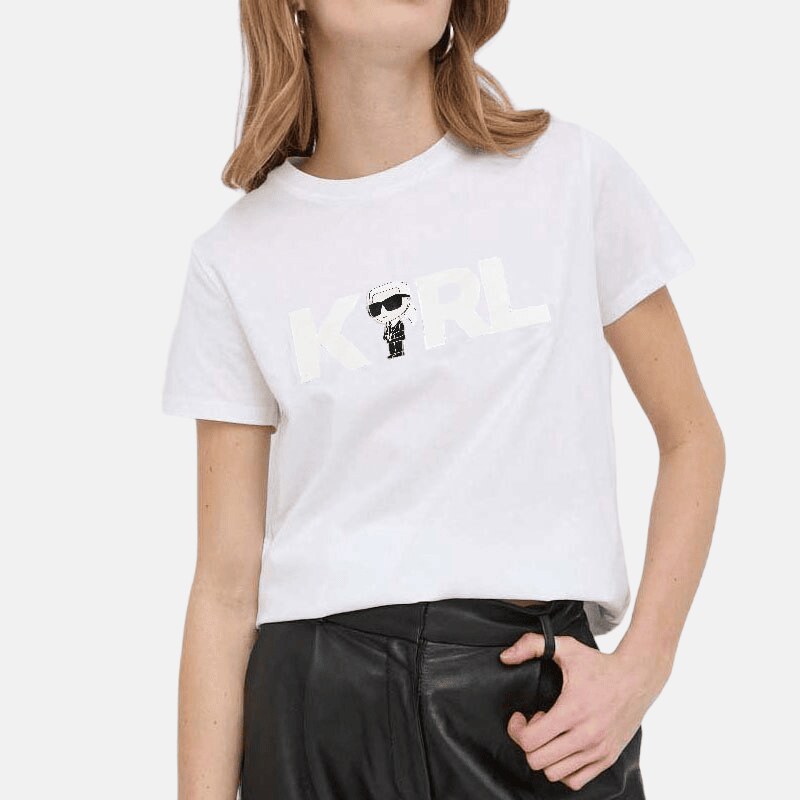 Dámské bílé triko Karl Lagerfeld 55433