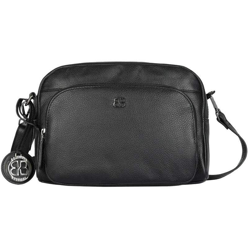 Dámska kožená crossbody kabelka Bellicci Norra - čierna 44494051