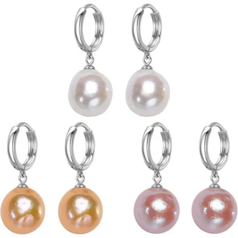 Olivie Perlové krúžkové náušnice BAROKO 7602 44537034