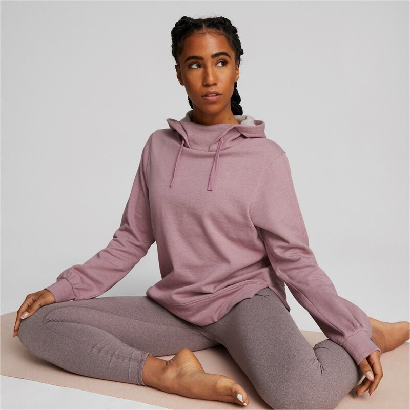 Puma STUDIO FLEECE HOODIE purple 37089742