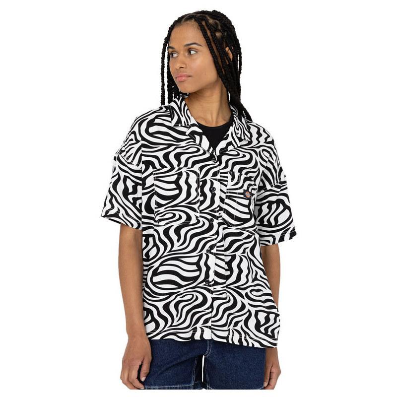 Dickies Leesburg Shirt W Cloud Zebra - Dámske - Tričko Dickies - 66357746
