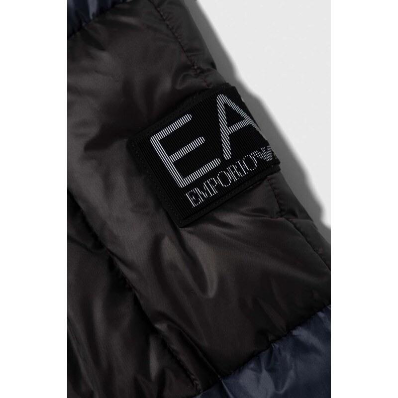 Detská bunda EA7 Emporio Armani tmavomodrá farba
