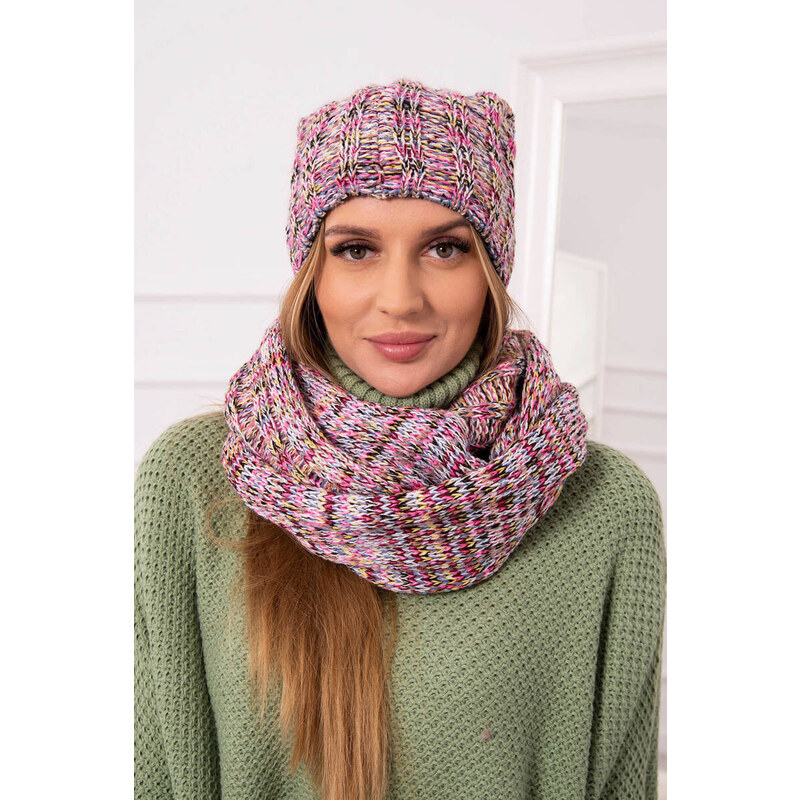 K-Fashion Dámska fleecová súprava 4 Seasons K263 ružová 44561279