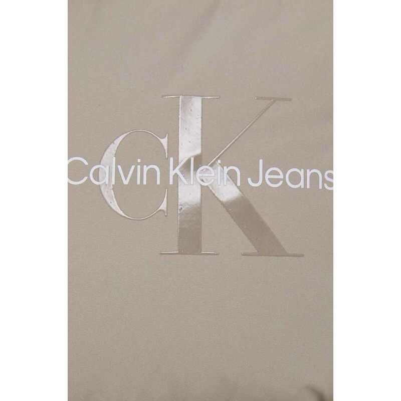 Bunda Calvin Klein Jeans dámska, béžová farba, zimná