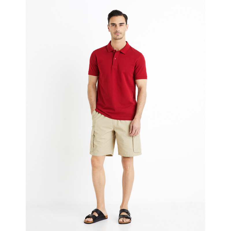 Béžové pánske kraťasy Celio Fostopbm 50509544